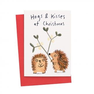 JOCHX005-Scarpa Cards-Hogs & Kisses-Xmas Card-Jo Clark
