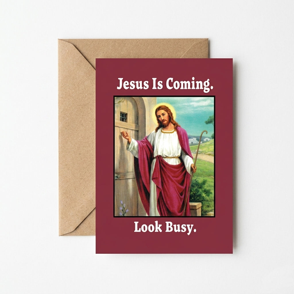 SCI4706-Scarpa Cards-Jesus Is Coming-Card-