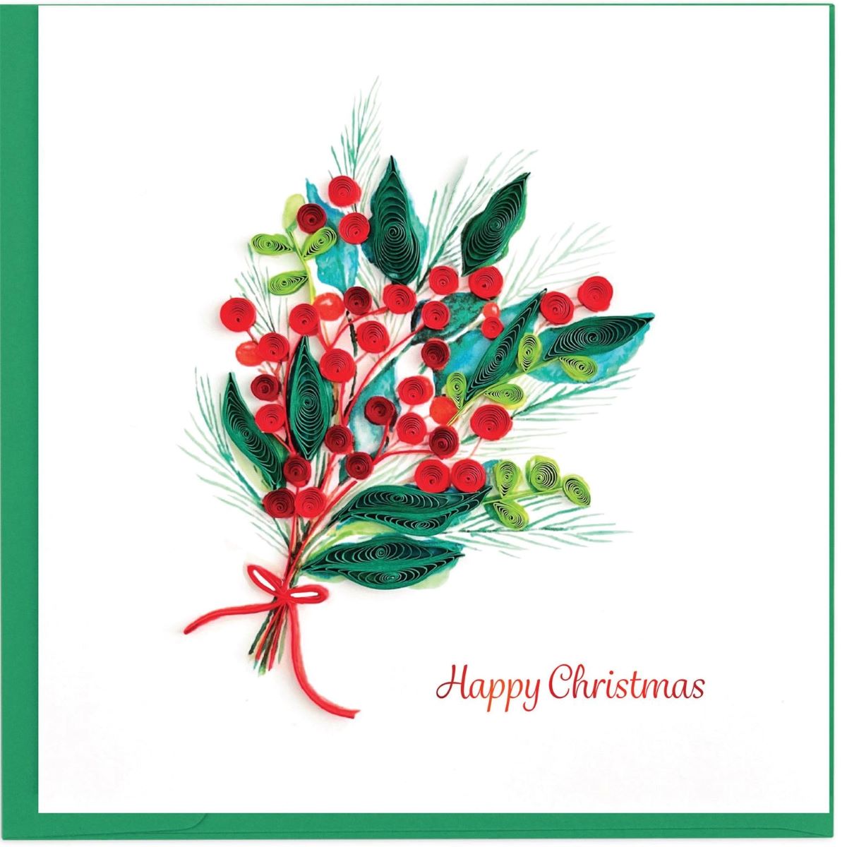 C100298-Second Nature-Bouquet-Xmas Mini Card-Quilling Mini Cards