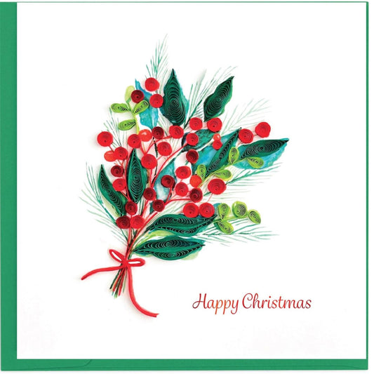 C100298-Second Nature-Bouquet-Xmas Mini Card-Quilling Mini Cards