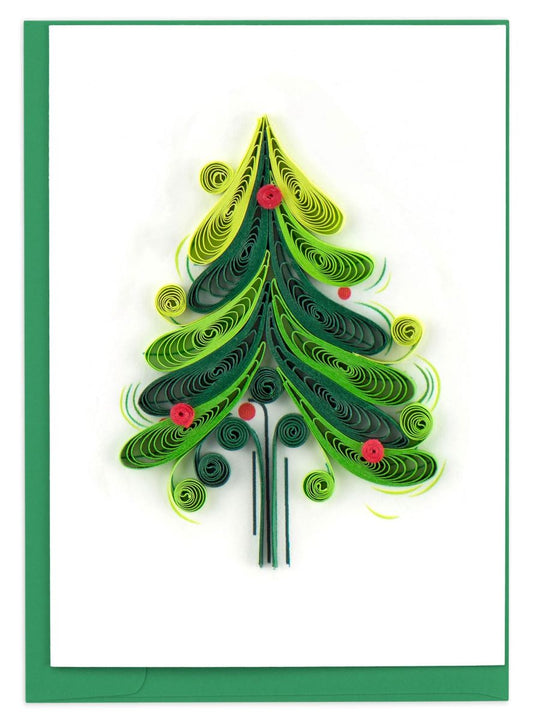 GE526SN-Second Nature-Tree-Xmas Mini Card-Quilling Mini Cards