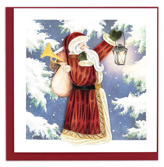 HD6017SN-Second Nature-Santa-Xmas Card-Quilling Card Collection
