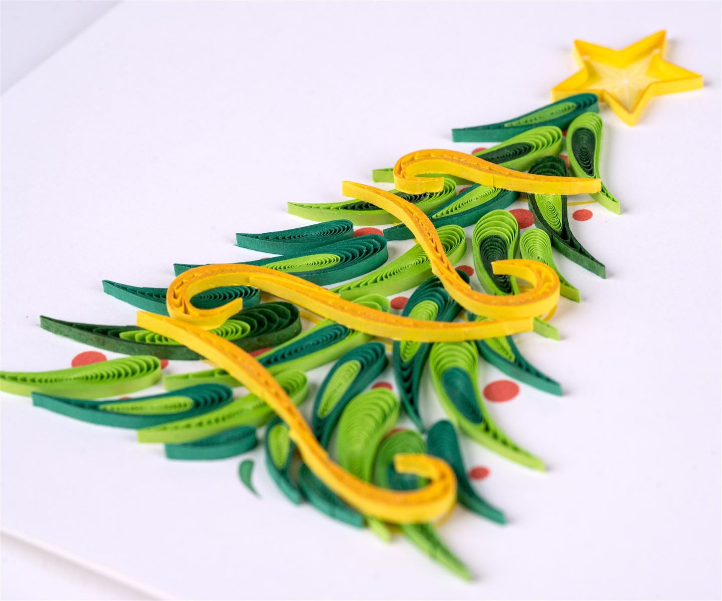 HD6027SN-Second Nature-Tree-Xmas Card-Quilling Card Collection