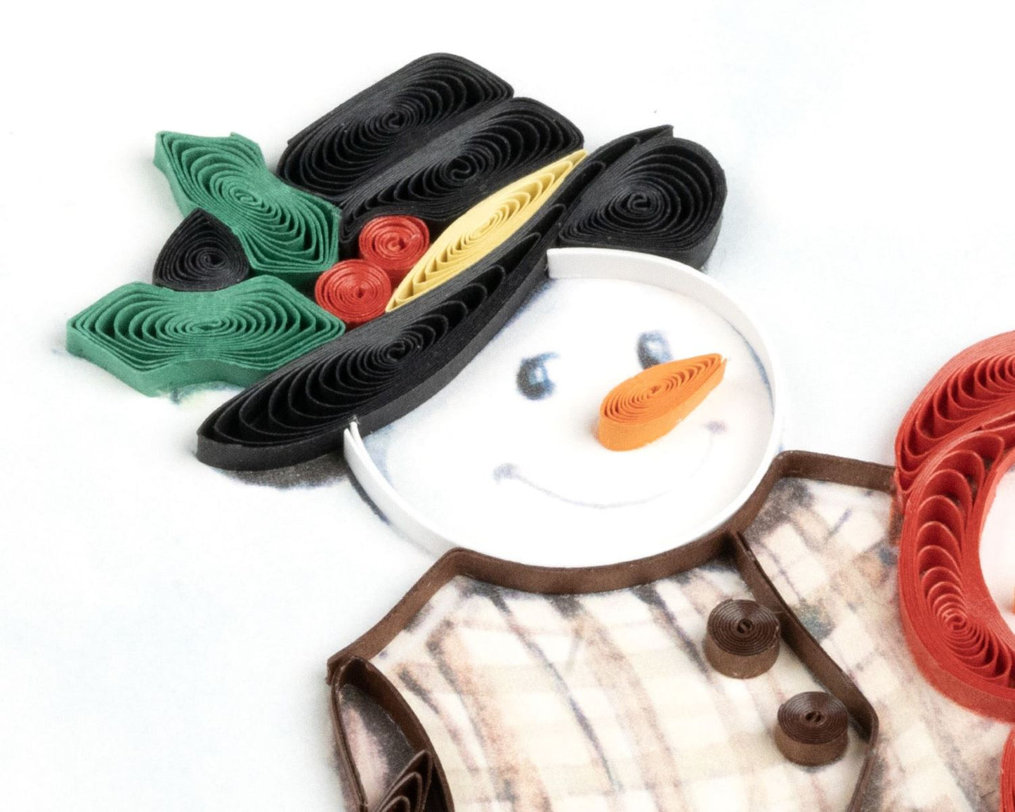 HD6035SN-Second Nature-Snow Family-Xmas Card-Quilling Card Collection
