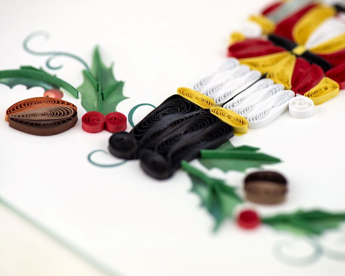 HD645SN-Second Nature-Soldier-Xmas Card-Quilling Card Collection