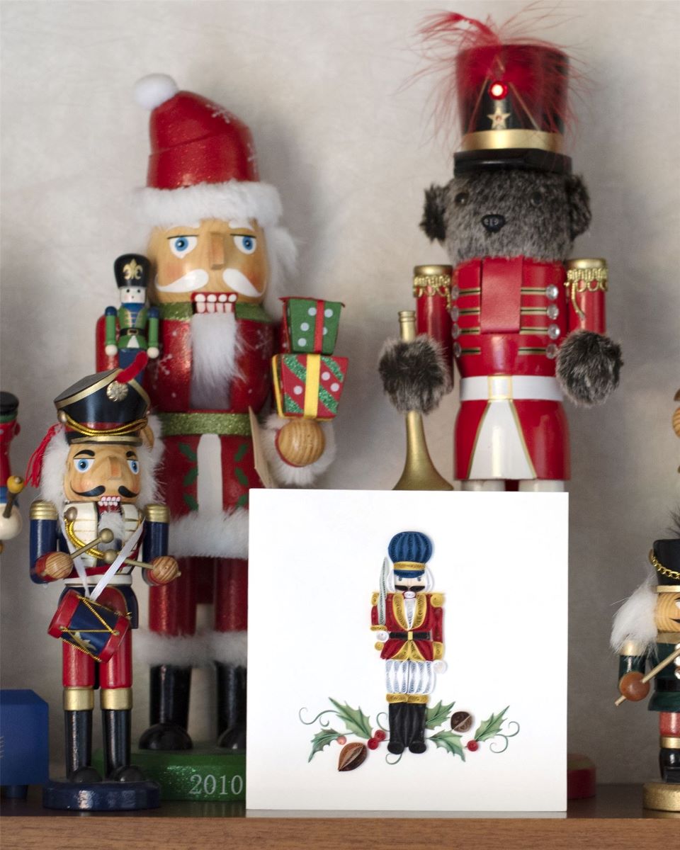 HD645SN-Second Nature-Soldier-Xmas Card-Quilling Card Collection