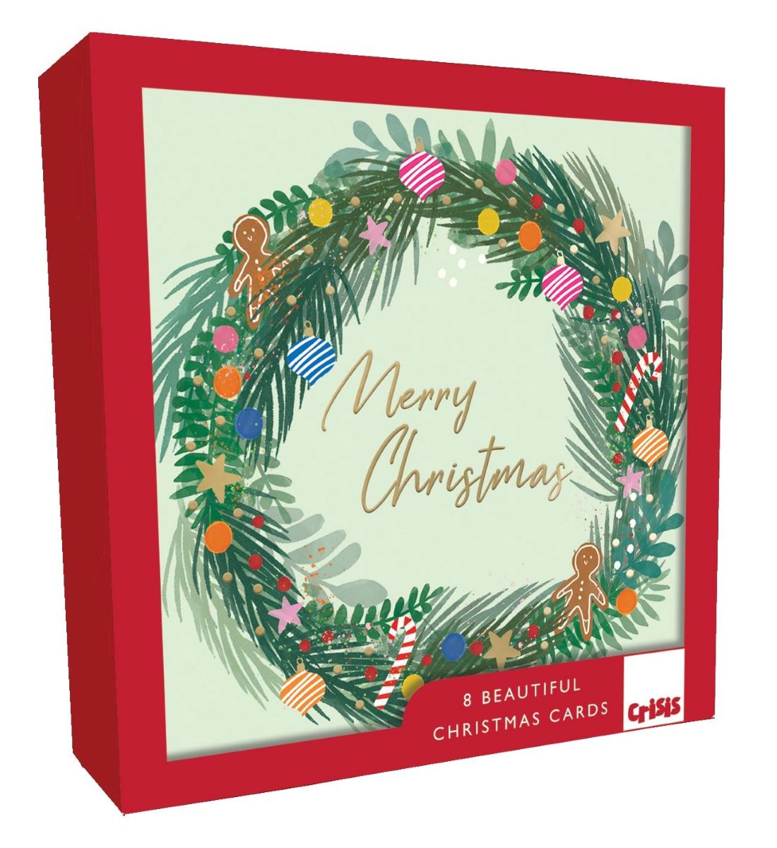 XCR047-Second Nature-Wreath-Xmas Card Pack-Crisis Charity Range