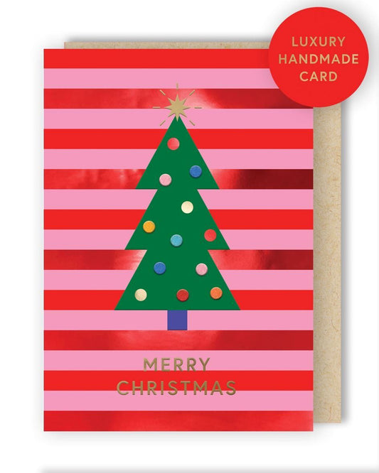 XFF004S-Second Nature-Tree-Xmas Card-Fir & Felt