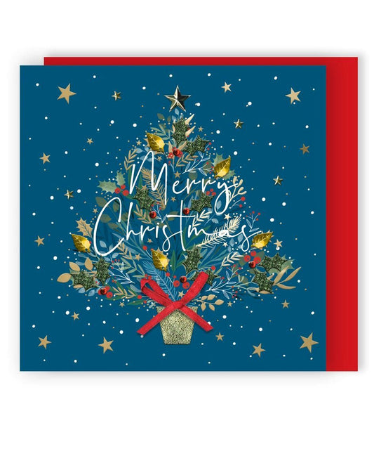 XLSB111S-Second Nature-Tree-Xmas Card-Sparkle