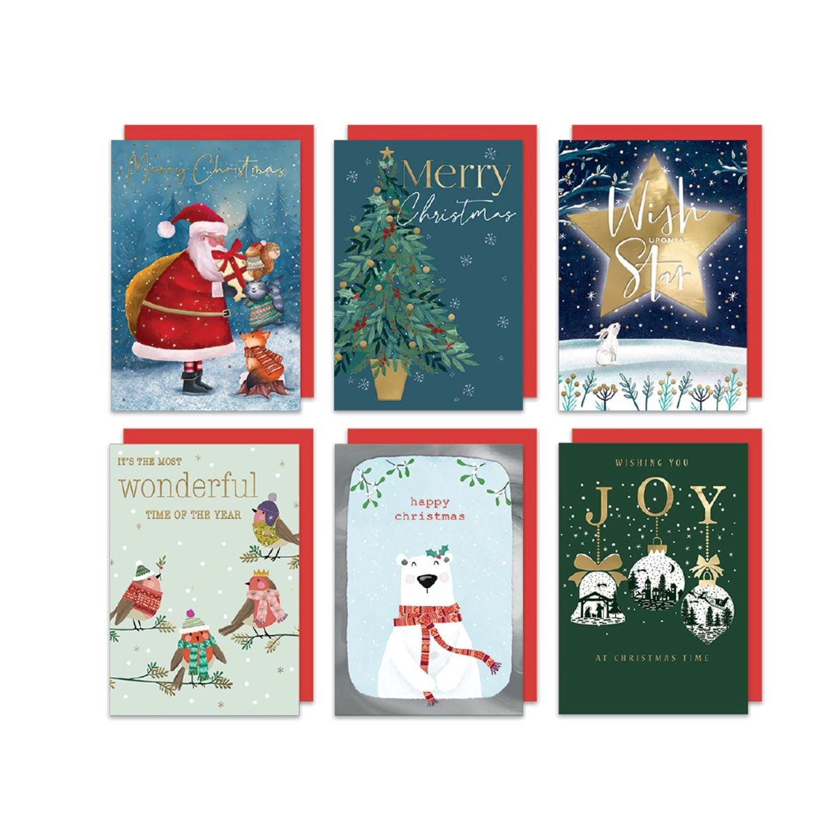 XMB001-Second Nature-Multicard Selection Box-Xmas Card Pack-