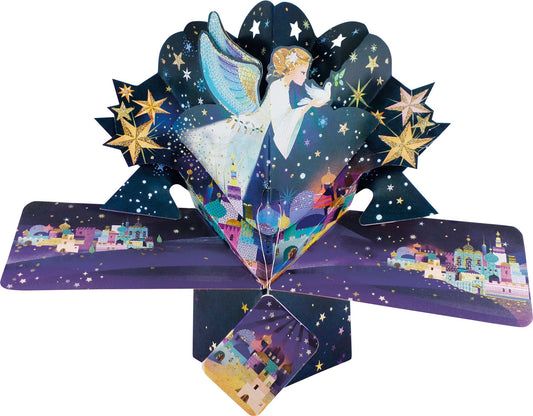 XPOP059-Second Nature-Angel-Xmas Card-Pop Ups