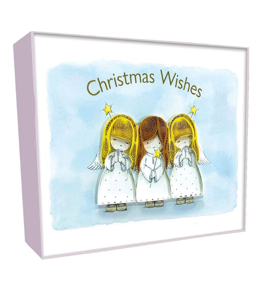 XQLSB001-Second Nature-Christmas Wishes-Xmas Card Pack-Quilling Boxed Cards