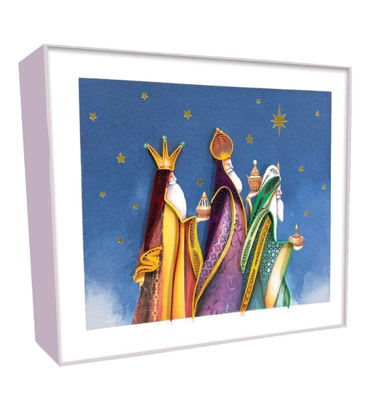 XQLSB002-Second Nature-Three Kings-Xmas Card Pack-Quilling Boxed Cards