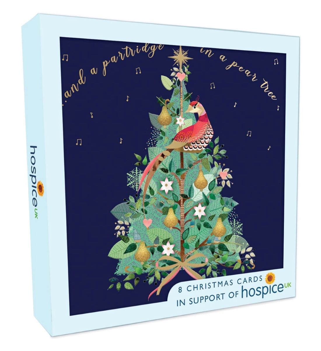 XSA021-Second Nature-Tree-Xmas Card Pack-Hospice Uk Charity Range