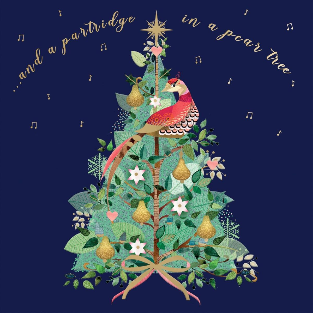 XSA021-Second Nature-Tree-Xmas Card Pack-Hospice Uk Charity Range