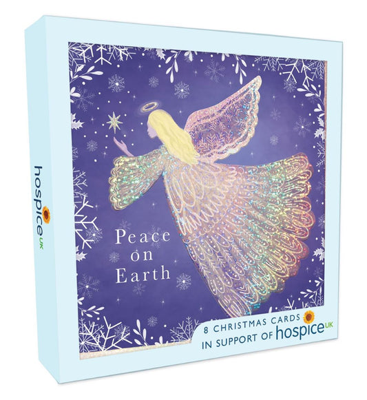 XSA028-Second Nature-Angel-Xmas Card Pack-Hospice Uk Charity Range