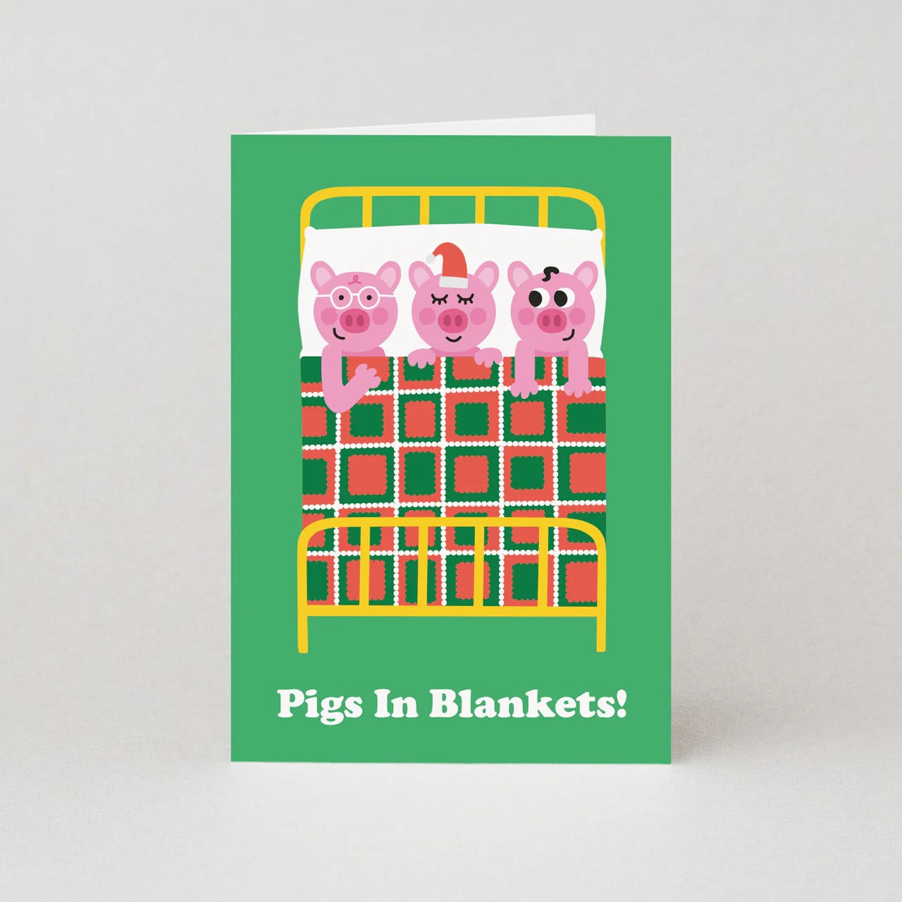 SB318-Studio Boketto-Pigs In Blankets-Xmas Card-