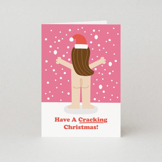 SB396-Studio Boketto-Cracking Girl-Xmas Card-