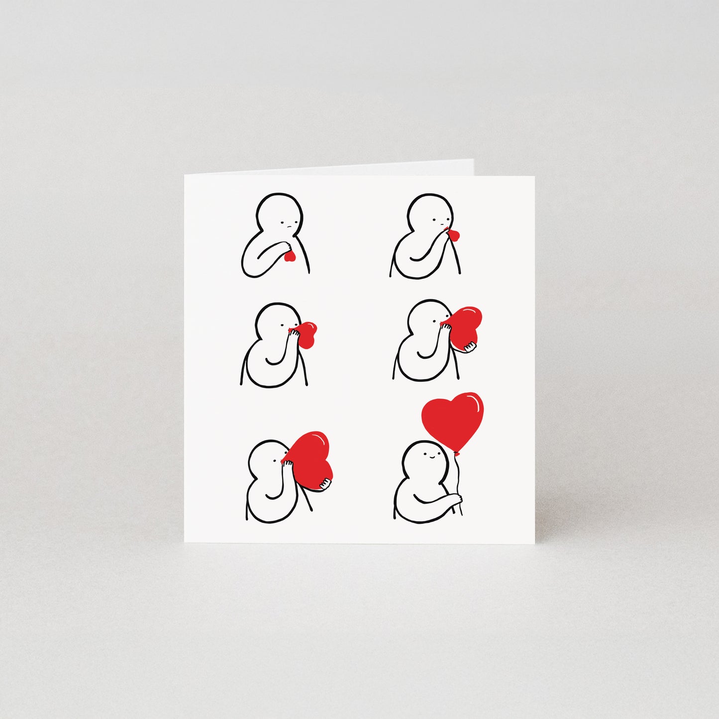 SB514-Studio Boketto-Heart Balloon-Card-