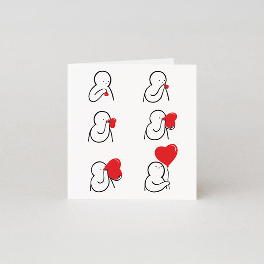 SB514-Studio Boketto-Heart Balloon-Card-