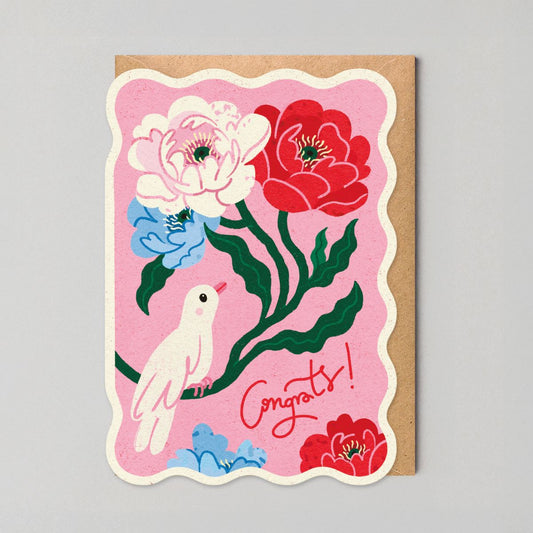 SB690-Studio Boketto-White Bird-Card-Edyta Demurat