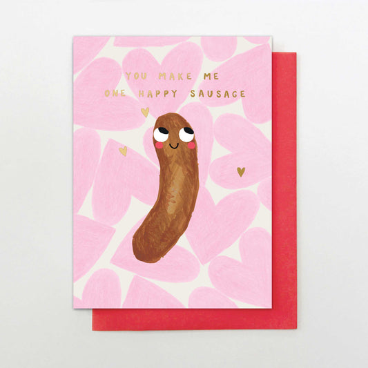 AB007-Stop The Clock-One Happy Sausage-Card-Absolute Fave