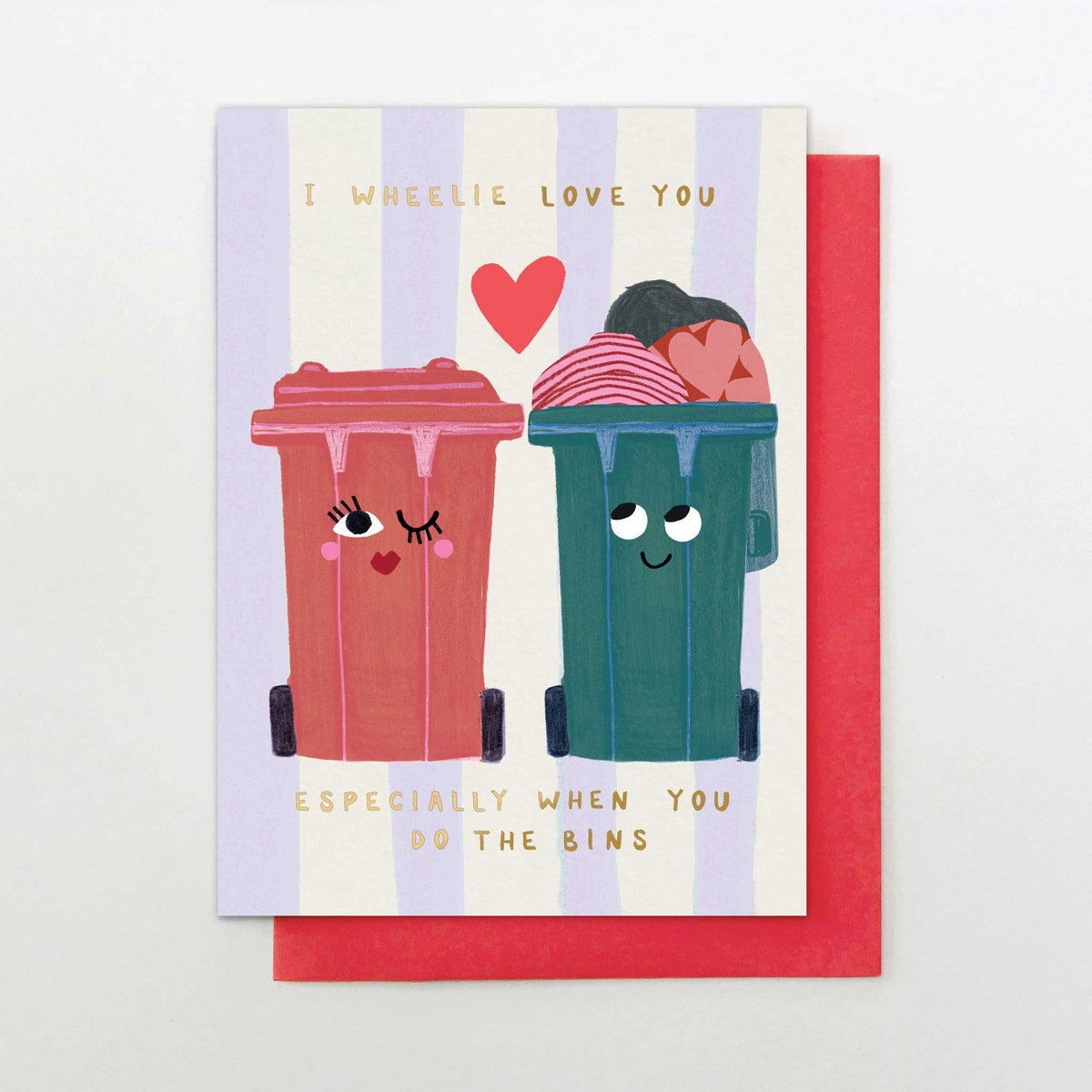 AB014-Stop The Clock-I Wheelie Love You Bins-Card-Absolute Fave