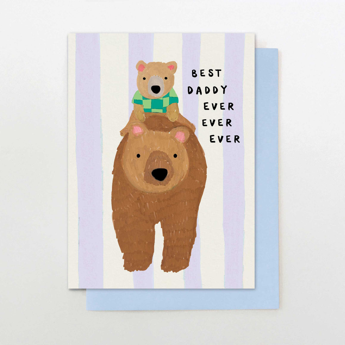 DM017-Stop The Clock-Best Daddy Ever Bear And Cub-Card-Dad Mix