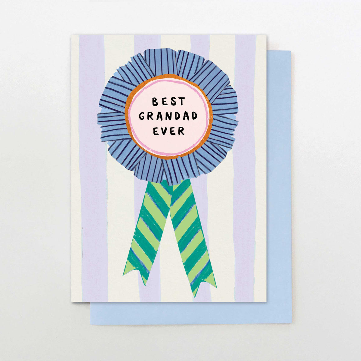 DM019-Stop The Clock-Best Grandad Ever Rosette-Card-Dad Mix