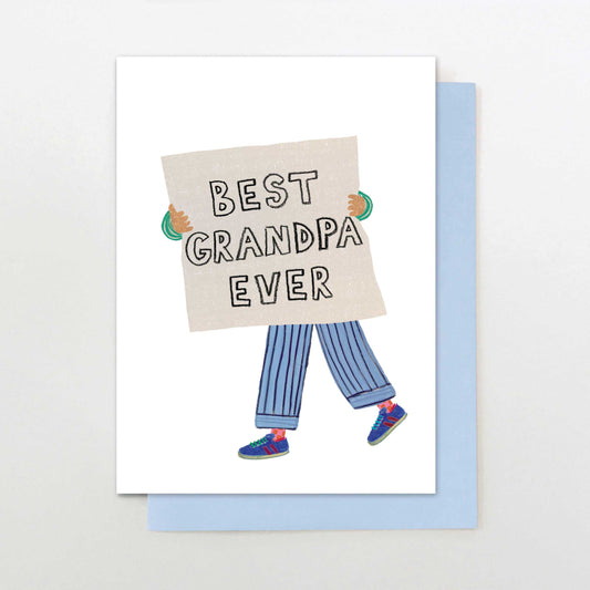 DM020-Stop The Clock-Best Grandpa Sign-Card-Dad Mix