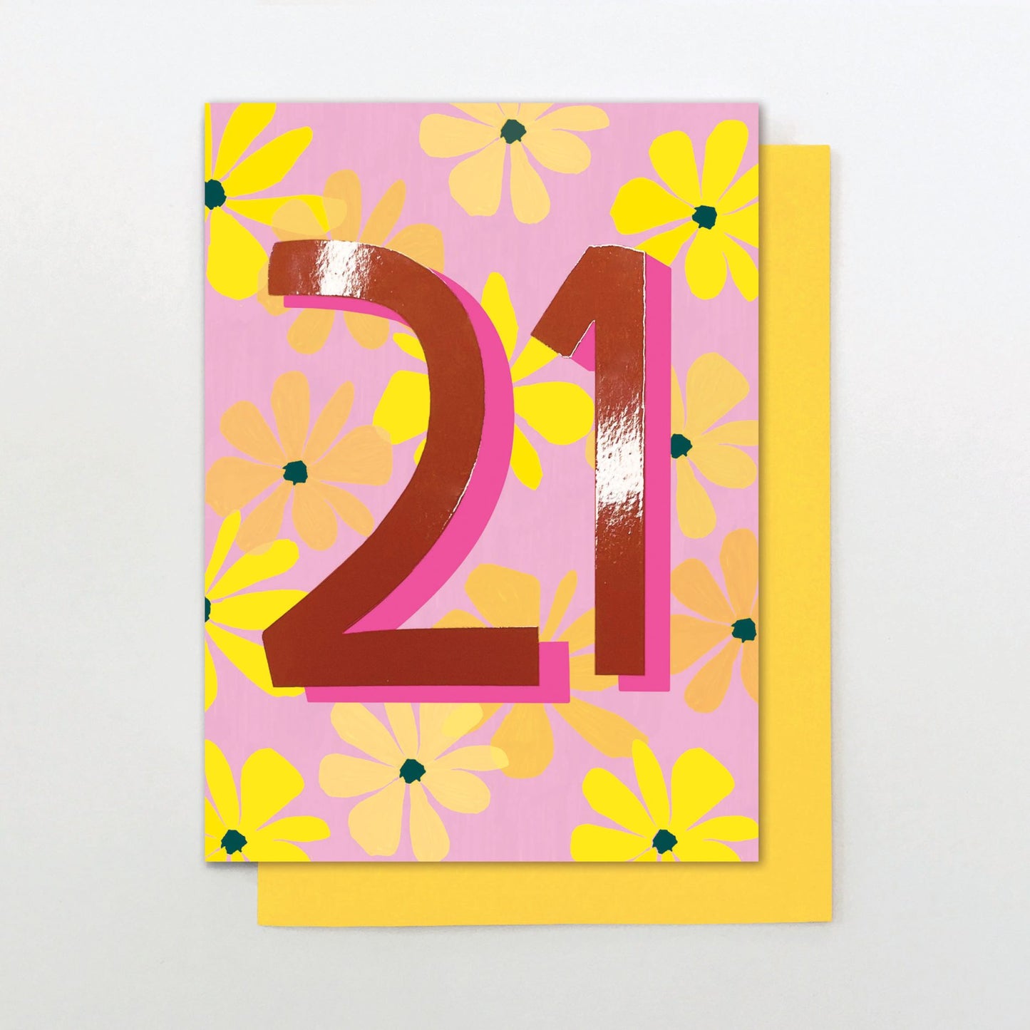 GDN010-Stop The Clock-21 Floral-Card-Garden Brights