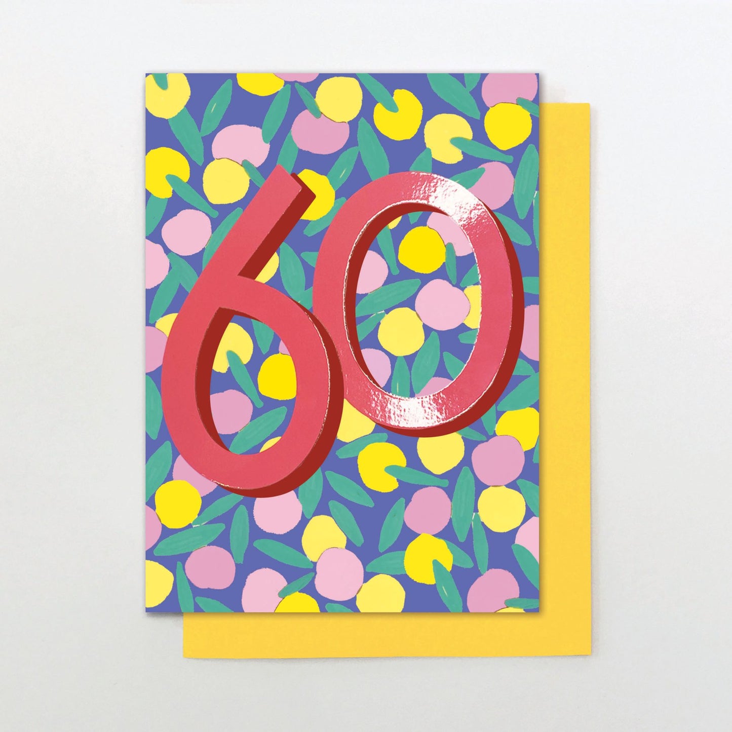 GDN014-Stop The Clock-60 Floral-Card-Garden Brights