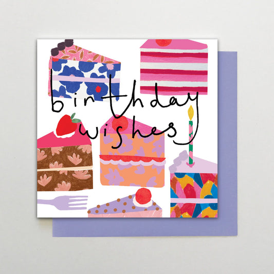 HA003-Stop The Clock-Card- Birthday Cake Slices-Card-Happy Days