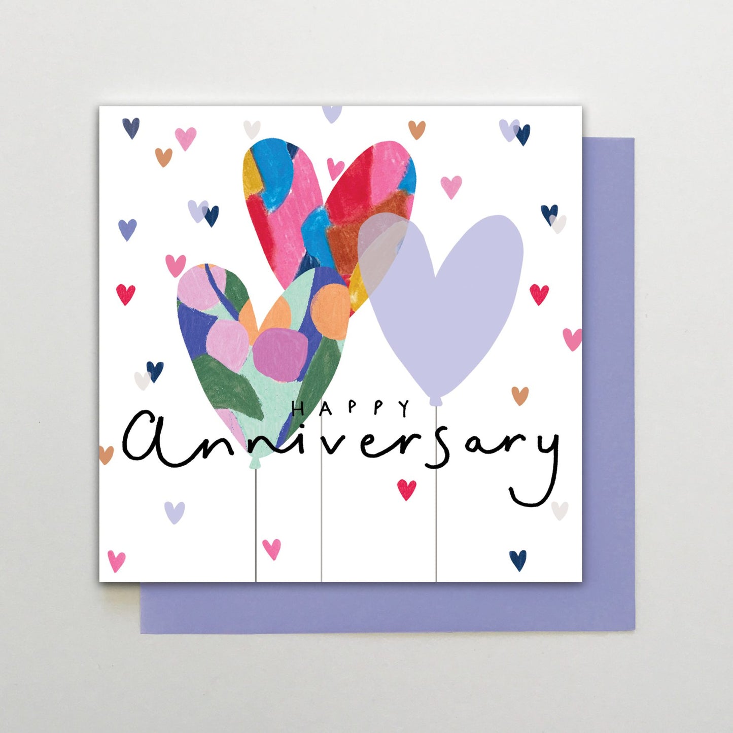 HA020-Stop The Clock-Card- Anniversary Heart Balloons-Card-Happy Days