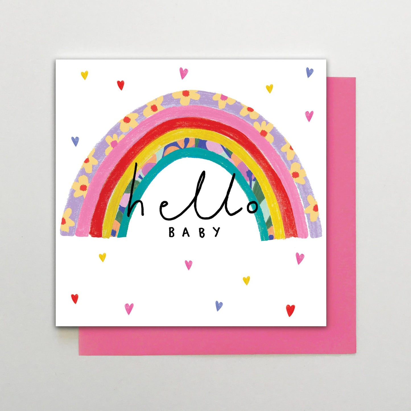 HA021-Stop The Clock-Card- Baby Girl Rainbow-Card-Happy Days