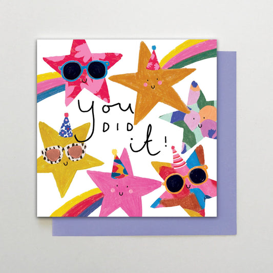 HA025-Stop The Clock-You Did It Stars-Card-Happy Days