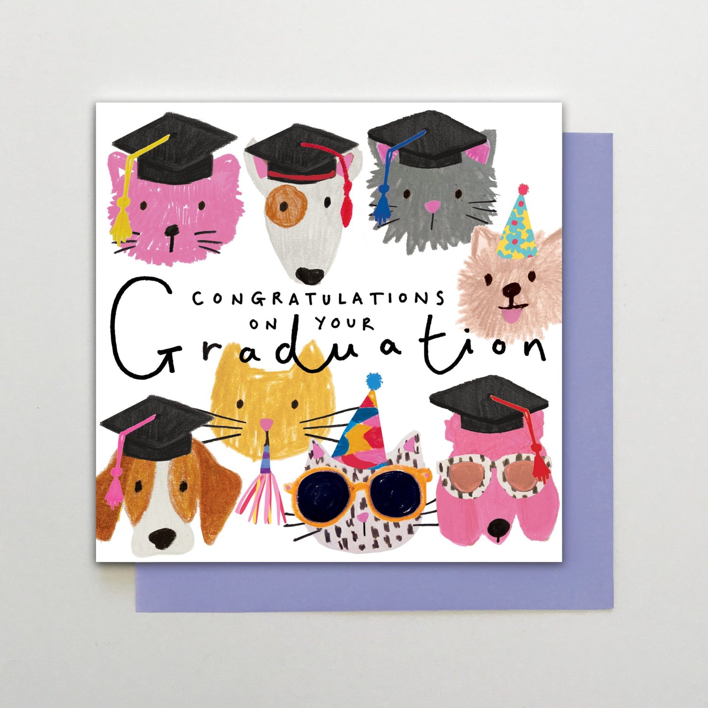 HA026-Stop The Clock-Graduation Cats & Dogs-Card-Happy Days