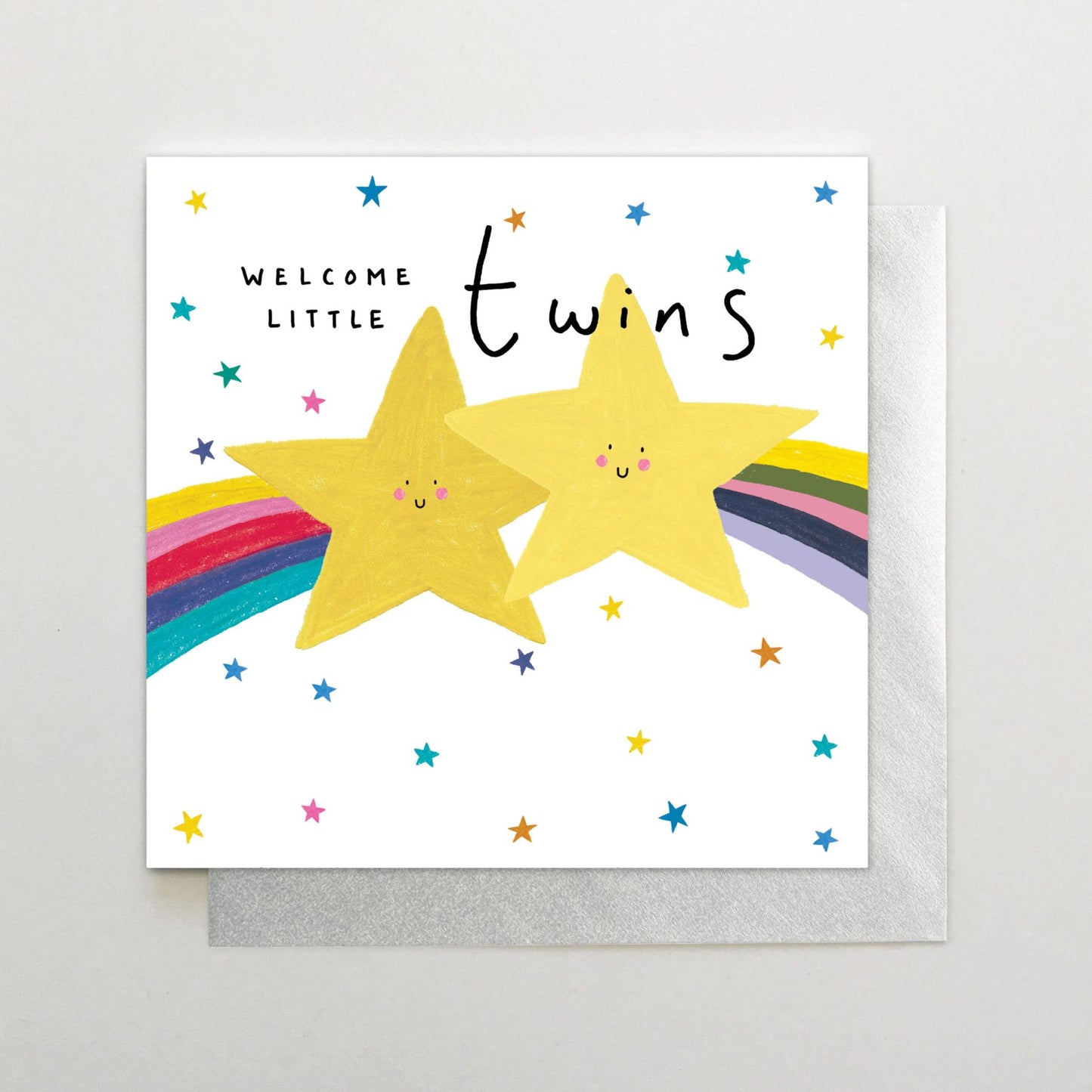 HA037-Stop The Clock-Card -Welcome Little Twins-Card-Happy Days