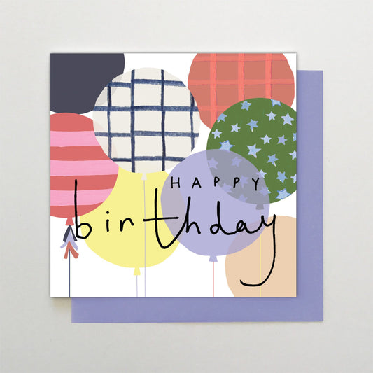 HA039-Stop The Clock-Card- Happy Birthday Balloons-Card-Happy Days