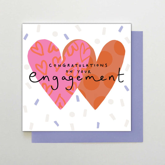 HA058-Stop The Clock-Engagement Hearts-Card-Happy Days