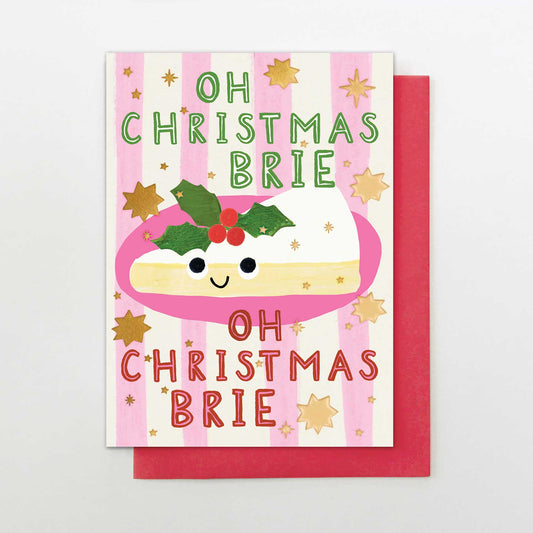 IC006-Stop The Clock-Oh Christmas Brie-Xmas Card-It'S Christmas