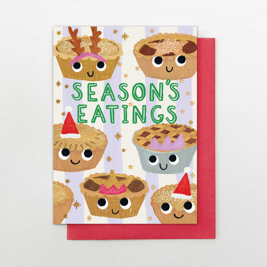 IC009-Stop The Clock-Seasons Eatings-Xmas Card-It'S Christmas