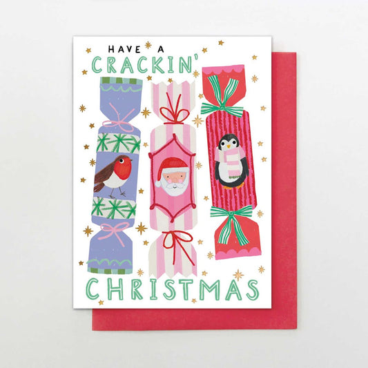IC010-Stop The Clock-Crackin' Christmas Crackers-Xmas Card-It'S Christmas