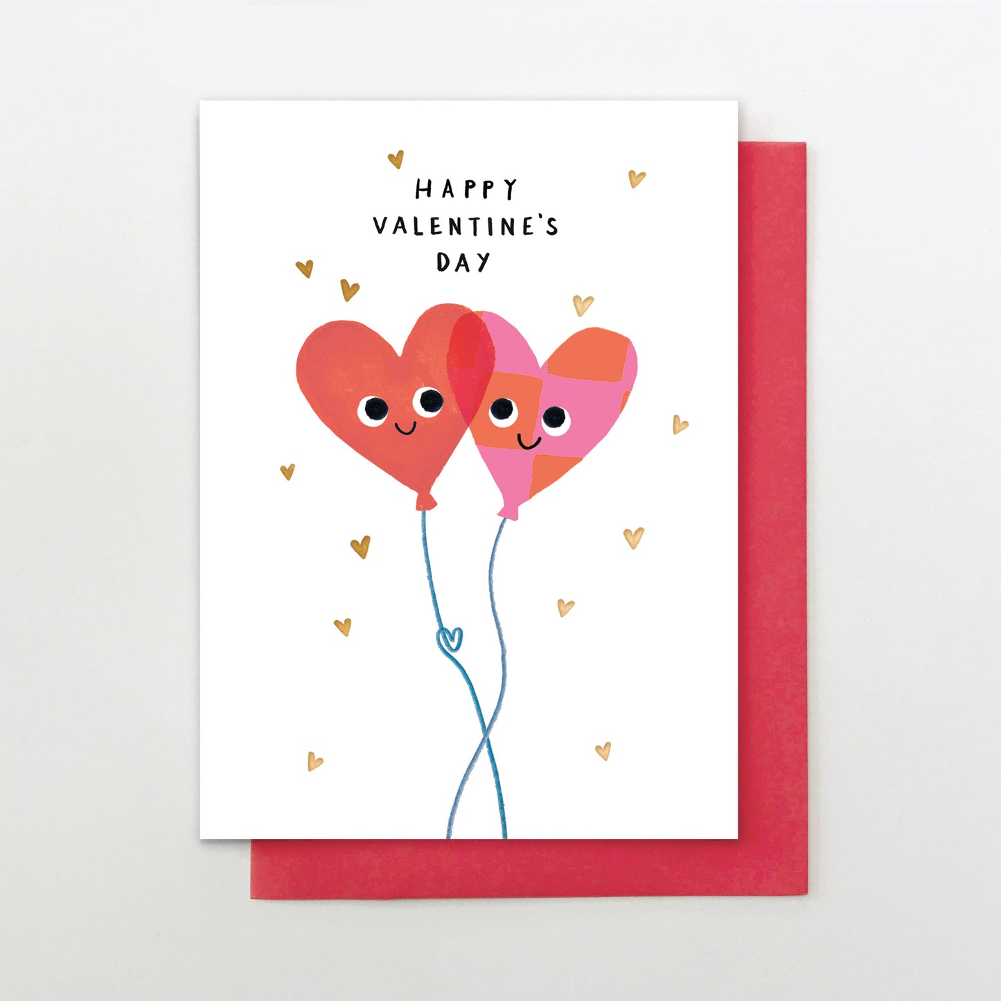 LY001-Stop The Clock-Card - Happy Valentine'S Day Balloon Hearts-Card-Loving You