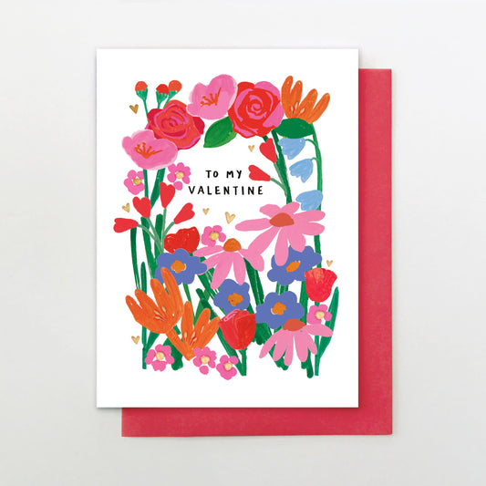 LY003-Stop The Clock-Card - To My Valentine Flowers-Card-Loving You