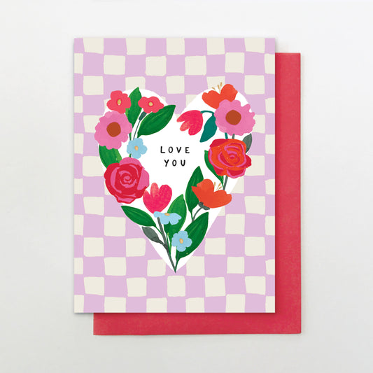 LY019-Stop The Clock-Card - Love You Heart Wreath-Card-Loving You