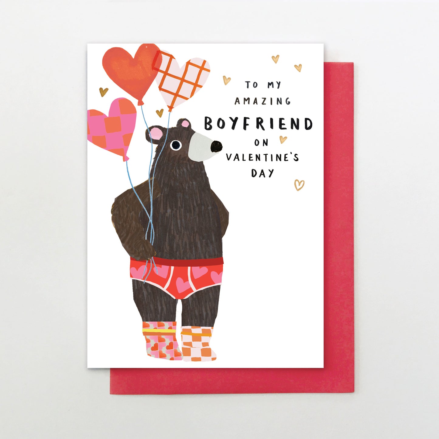 LY022-Stop The Clock-Card - Amazing Boyfriend Bear In Pants-Card-Loving You