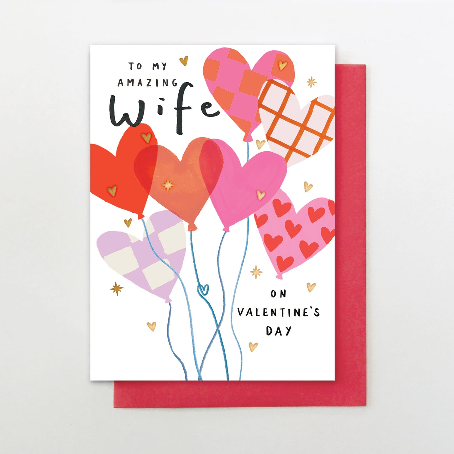 LY023-Stop The Clock-Card - Amazing Wife Heart Balloons-Card-Loving You
