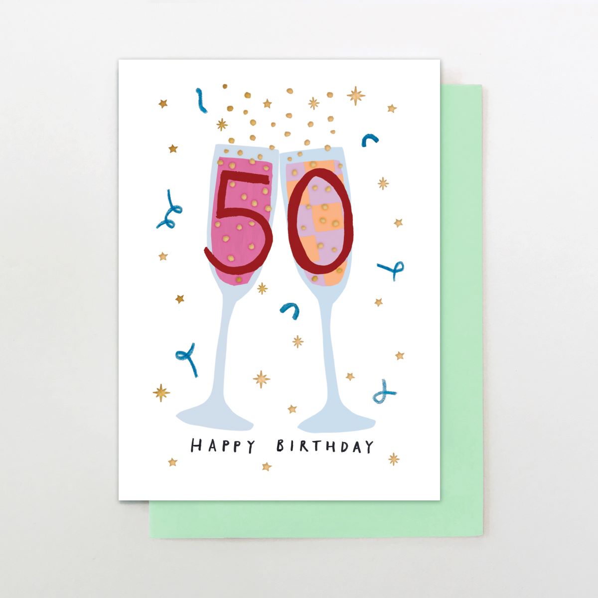 M029-Stop The Clock-Card - Female Age 50 Fizz-Card-Moments