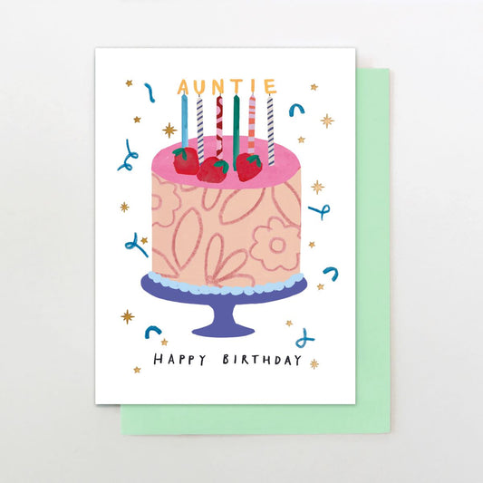 M049-Stop The Clock-Card - Auntie Cake-Card-Moments